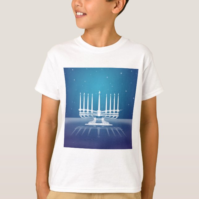 Camiseta Menorah iluminado II (Anverso)