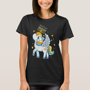 Camiseta Menorah Unicorn Jewnicorn Hanukkah Pajamas Chanuka