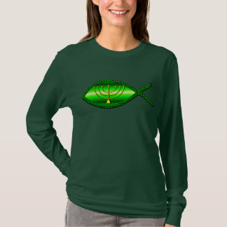 Camiseta Menorah y pescados