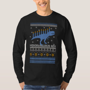 Camiseta Menorasauro Hanukkah Fun T Rex Dinosaur Menorah