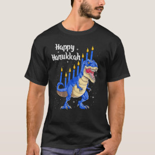 Camiseta Menorasauro Rex Dinosaur Chanukkah Happy Hanukkah
