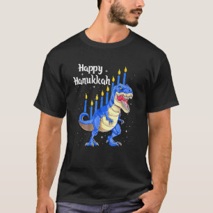 Camiseta Menorasauro Rex Dinosaur Chanukkah Happy Hanukkah