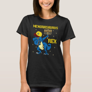 Camiseta Menorasauro Rex Funny Dinosaur T Rex Hanukkah Men