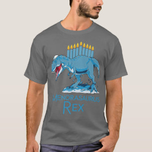 Camiseta Menorasauro Rex Shirt T Rex Dinosaur Hanukkah Cha