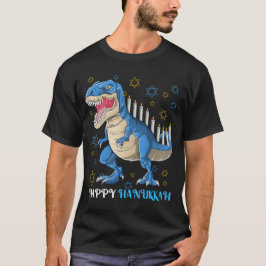 Camiseta Menorasauro Rex T Rex Dinosaur Hanukkah