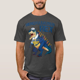 Camiseta Menorasauro Rex T Rex Dinosaur Hanukkah Chanukah