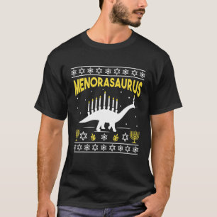 Camiseta Menorasaurus Hanukkah Dinosaur Gifts