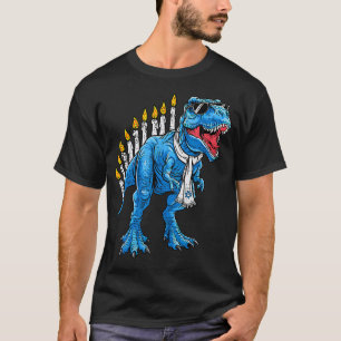 Camiseta Menorasaurus Hanukkah T Rex Dinosaur Dino Chanukah