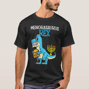 Camiseta Menorasaurus Rex Jew Dino Trex Niños pequeños Hanu