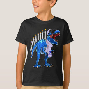 Camiseta Menorasaurus Rex T Rex Dinosaurio Hanukka