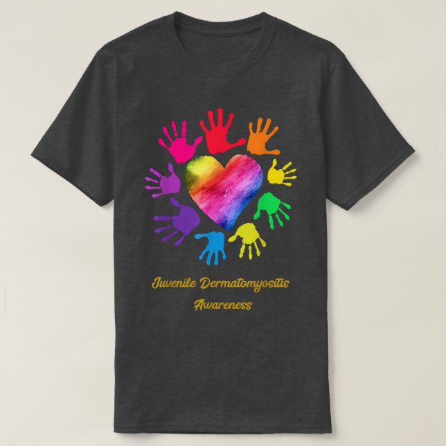 Camiseta Menores Dermatomyositis Ayuda para la sensibilizac (Diseño del anverso)