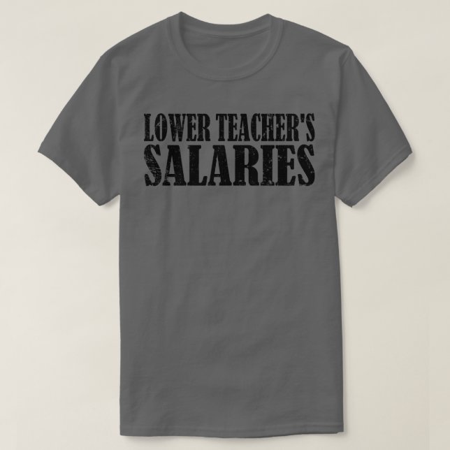 Camiseta menores salarios de los profesores (Diseño del anverso)
