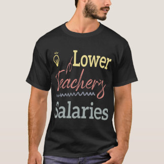 Camiseta Menores salarios de los profesores