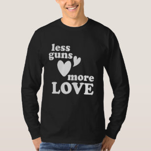 Camiseta Menos armas más activista de seguridad de armas de