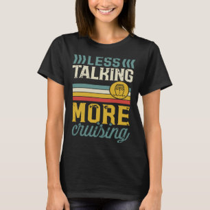 Camiseta Menos charla más paseo estilo retro vintage Cru
