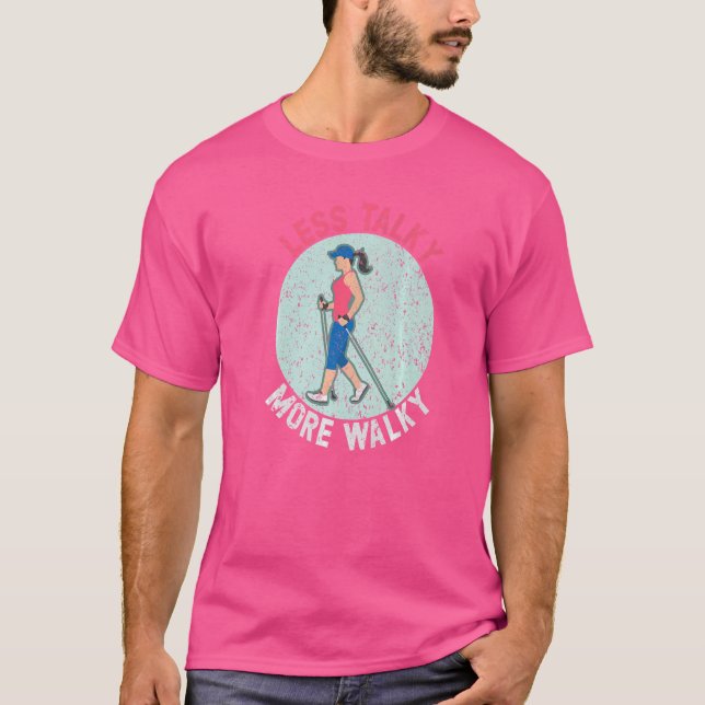 Camiseta Menos charlatán más entusiasta del ejercicio de ca (Anverso)