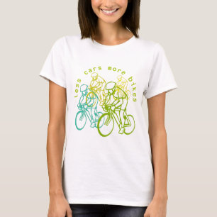Camiseta Menos coches más bicis