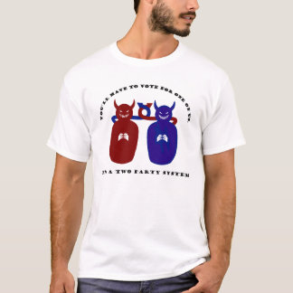 Camiseta Menos de dos males