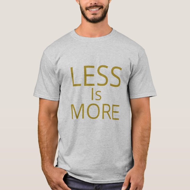 Camiseta Menos es más: El arte de la simplicidad (Anverso)