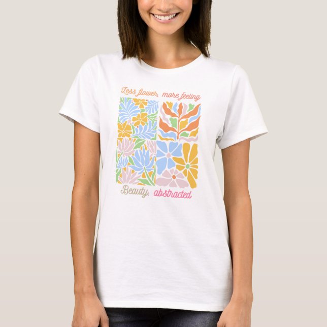 Camiseta Menos flor, más sensación (Anverso)