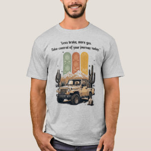 Camiseta "Menos Freno, Más Acelerador" Aventura Retro en Je