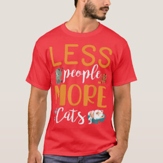 Camiseta Menos Gente Más Gatos Me Feliz, Hijo De Papá Gato