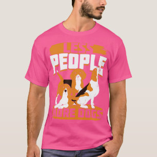 Camiseta Menos gente más perros Beagle regalo de propietari
