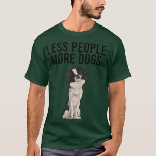 Camiseta Menos gente más perros presentador divertido Chin 