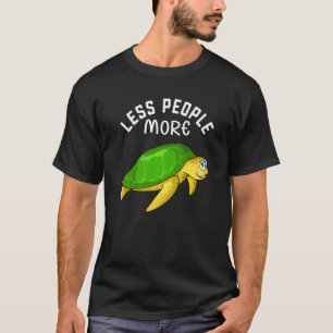 Camiseta Menos Gente Más Tortugas En Tortuga En Niños Tortu