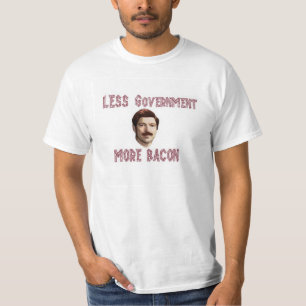 Camiseta "Menos gobierno rand de más tocino"/camiseta de