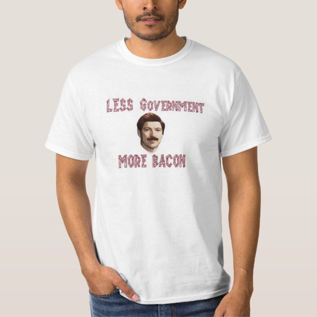 Camiseta "Menos gobierno rand de más tocino"/camiseta de (Anverso)
