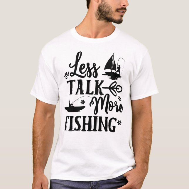 Camiseta Menos Hablar Más Pesca (Anverso)