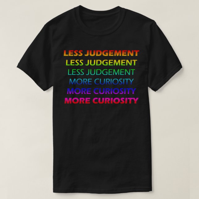 Camiseta Menos Juicio Más Curiosidad (Diseño del anverso)