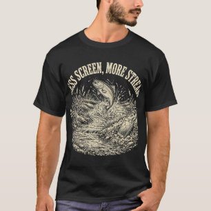 Camiseta Menos Pantalla Más Río – Pesca Divertida