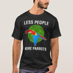 Camiseta Menos personas más loros escarlata Macaw