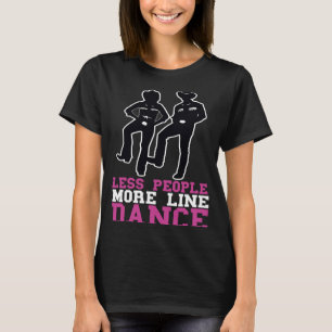 Camiseta Menos personas más número de botes de baile en lín