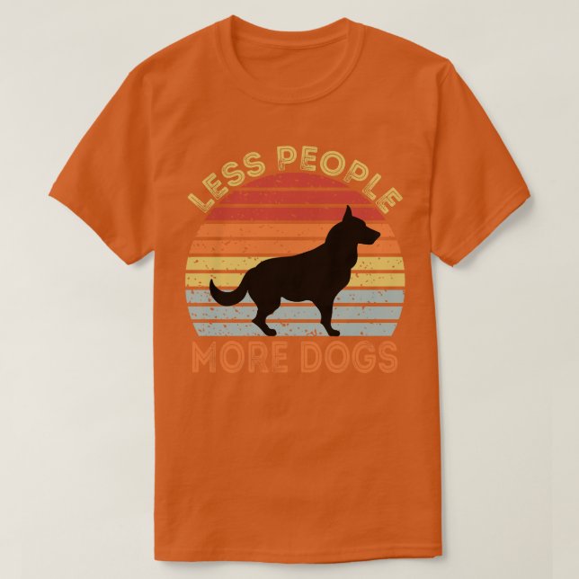Camiseta Menos personas más perros (Diseño del anverso)