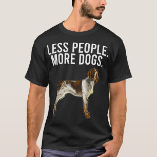 Camiseta Menos personas más perros, apuntador con cable ale