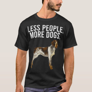 Camiseta Menos personas más perros, apuntador con cable ale