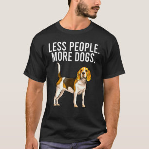 Camiseta Menos personas más perros Beagle Introvert