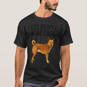 Camiseta Menos personas más perros. Canaan Dog Introvert