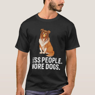 Camiseta Menos personas más perros introvertidos