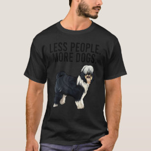 Camiseta Menos Personas Más Perros Terrier Tibetano Introve