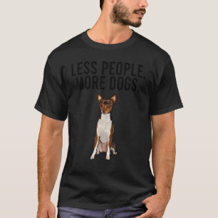 Camiseta Menos personas más perros Toy Fox Terrier Introver