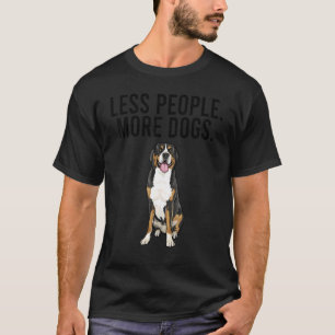 Camiseta Menos personas más perros y más perros de montaña