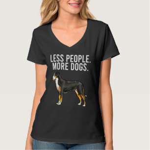 Camiseta Menos personas más perros y más perros de montaña