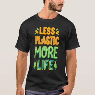 Camiseta Menos Plástico Más Protección Ambiental para la Vi