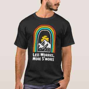 Camiseta Menos preocupaciones más Camping Camping Foodie Ca