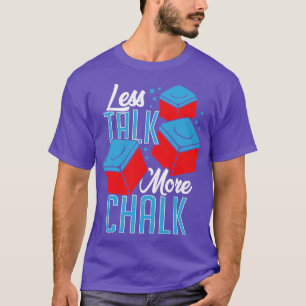 Camiseta Menos Talk More Chalk Billiard Player Gift