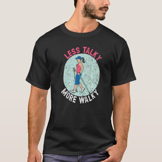 Camiseta Menos Talky Más Camino Ejercicio De Fitness (Anverso)